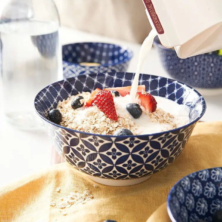 Blue Fusion Cereal Bowls - Set of 6
