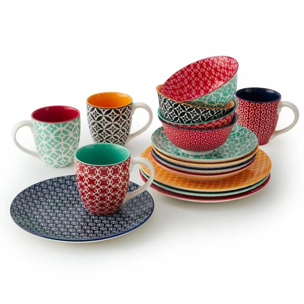 Mosaian 24-Piece Dinnerware Set
